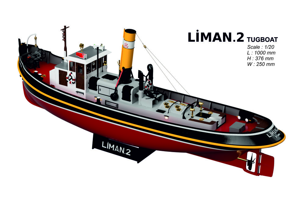 Liman 2 Hist. Schlepper 1:20 Holzbausatz